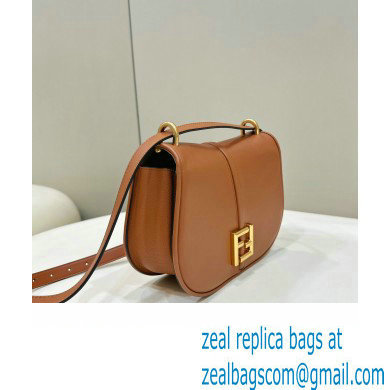 Fendi C Com Medium bag in smooth and full-grain leather Brown 2023